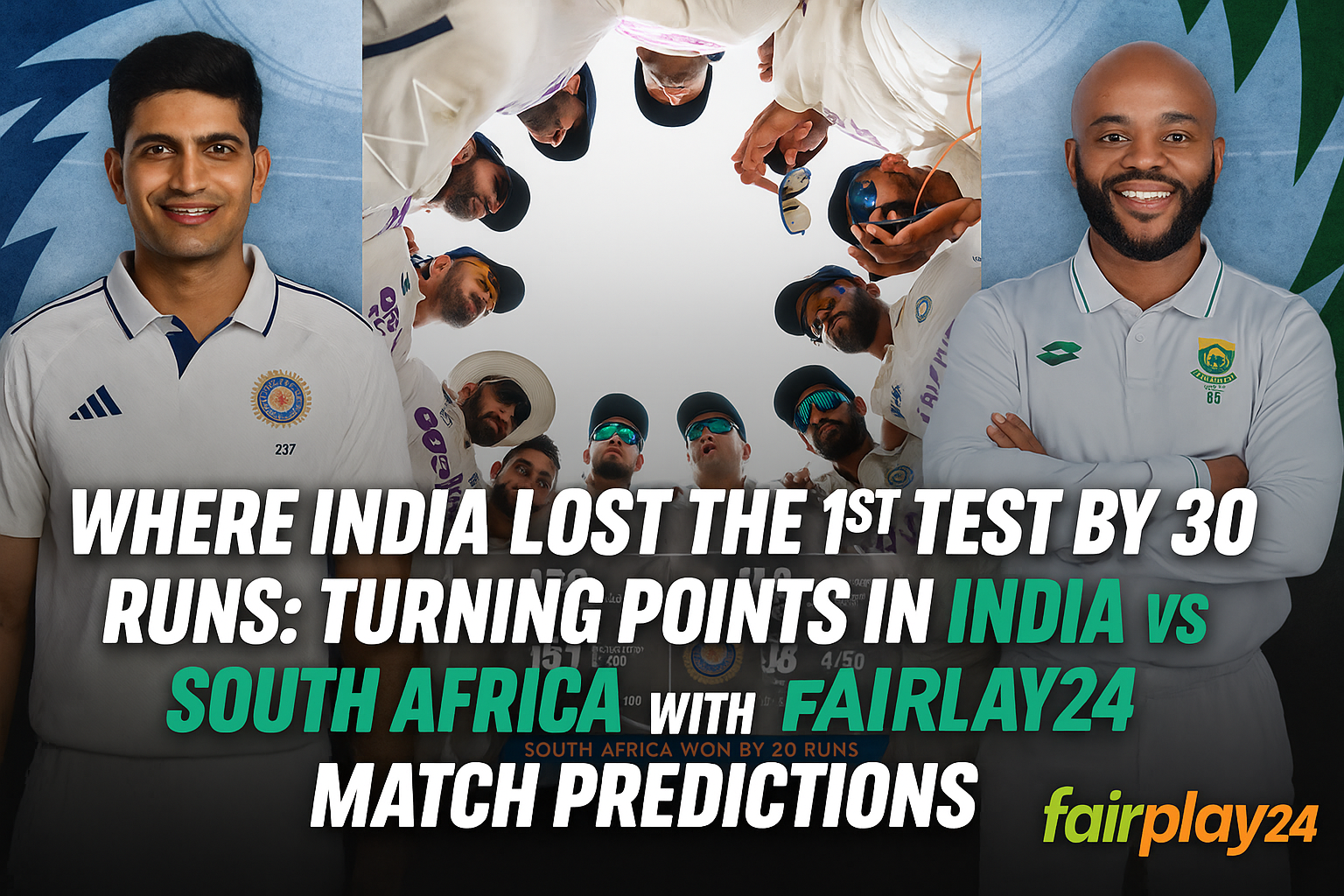 Fairplay24 first test India vs South Africa review
