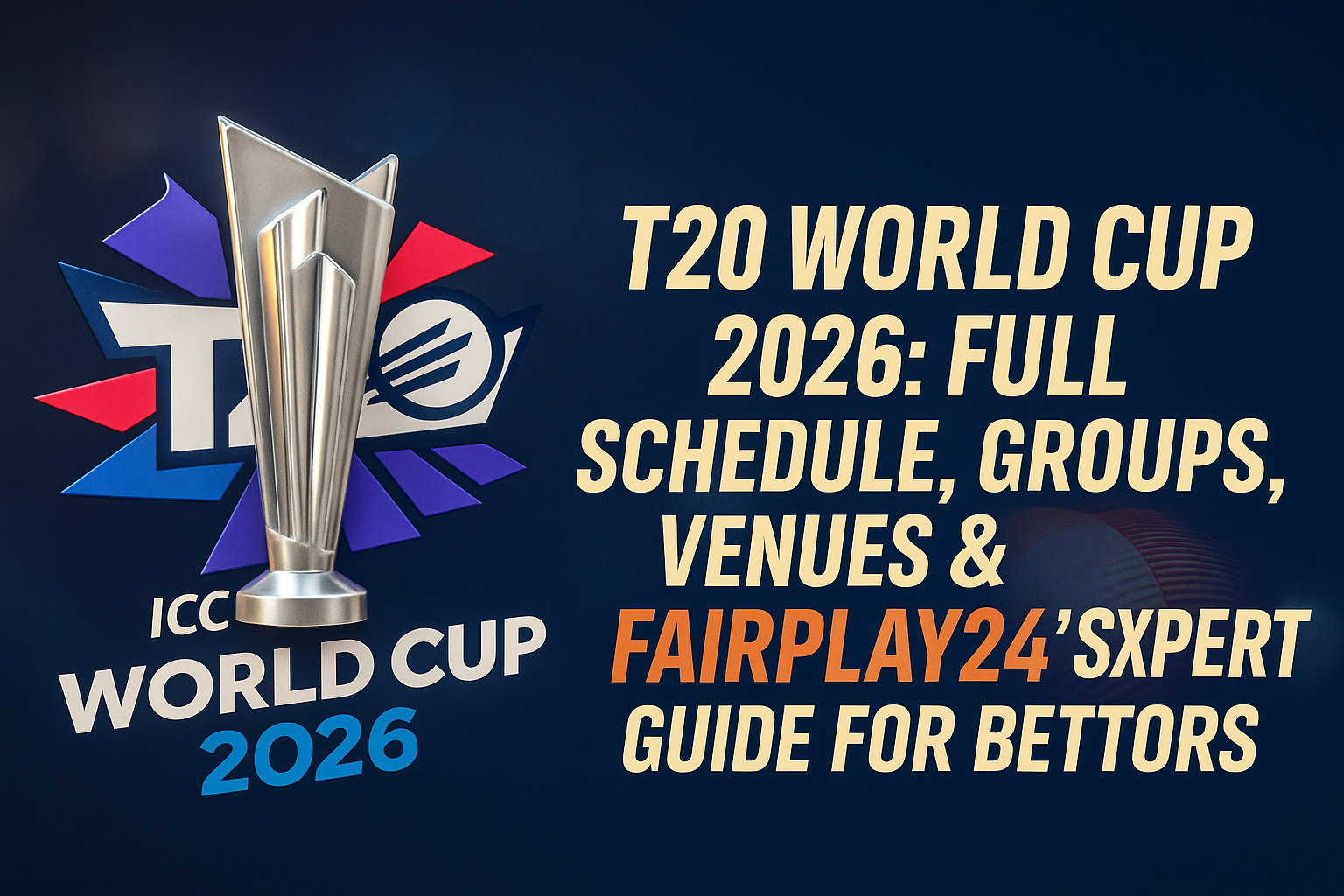 Fairplay24 ICC Men's World Cup 2026 Calender