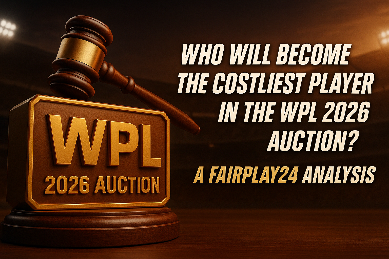 WPL 2026 Auction on Fairplay24